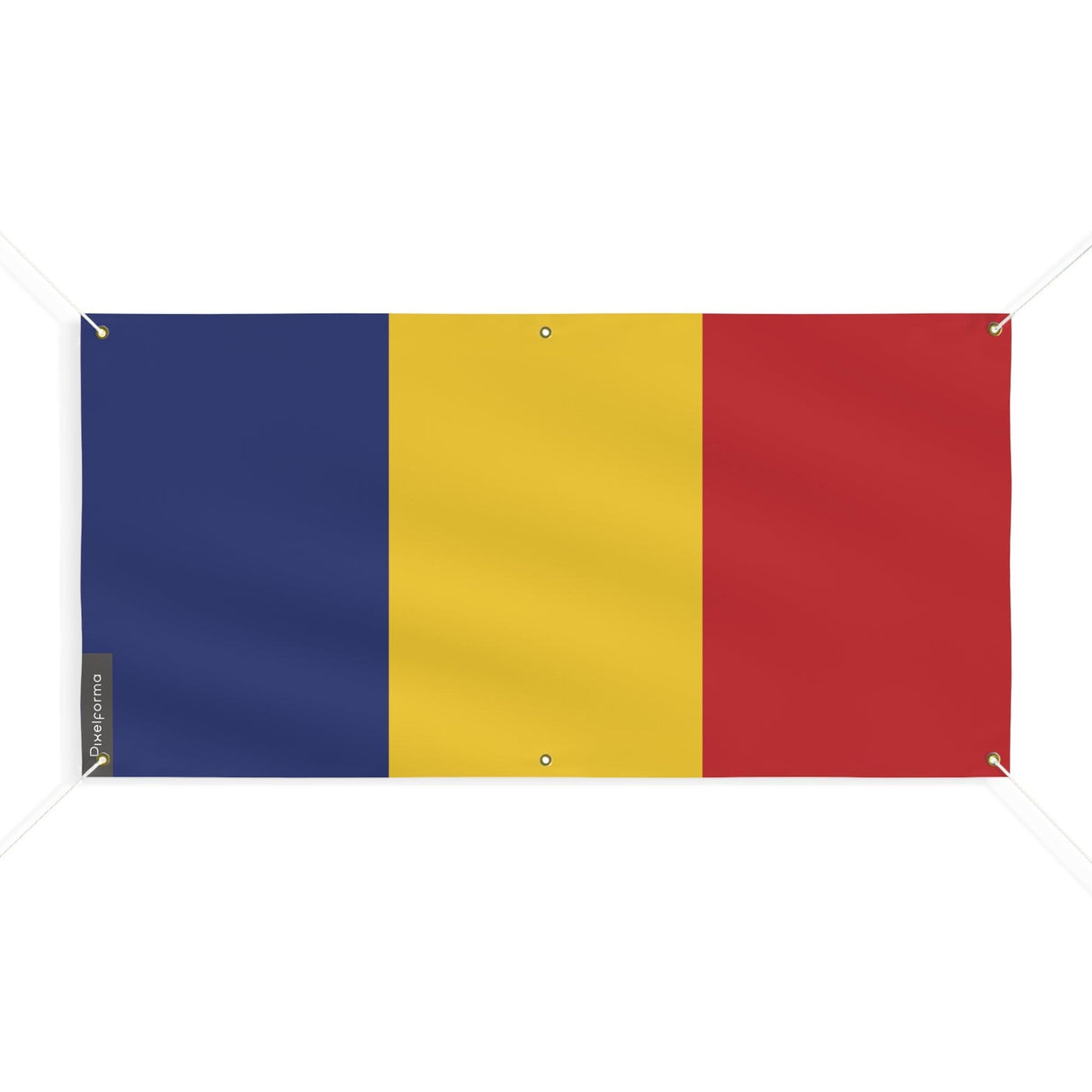 Drapeau de la Roumanie 6 Oeillets en plusieurs tailles - Pixelforma