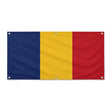 Drapeau roumanie polyester résistant aux intempéries