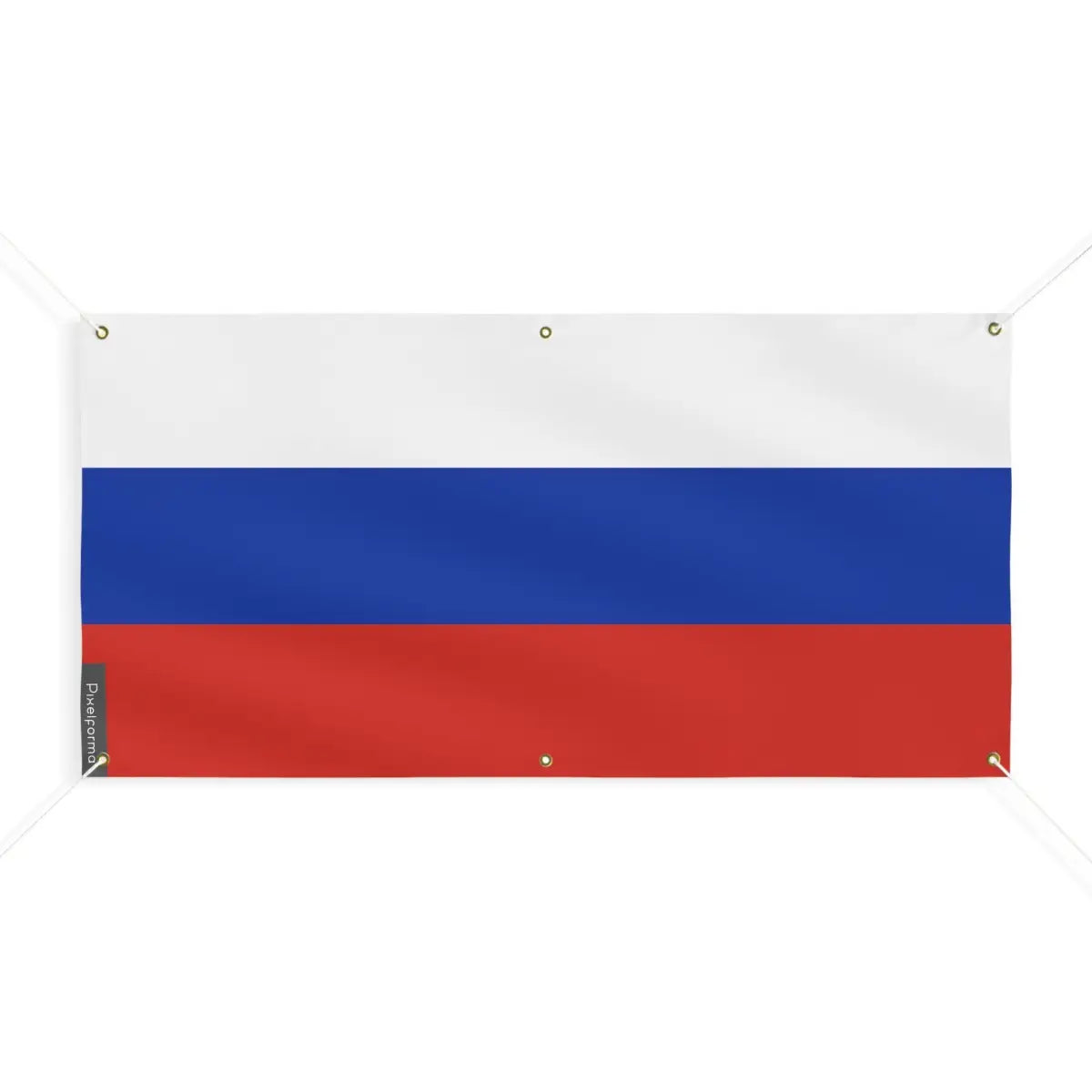 Drapeau de la russie 6 oeillets en plusieurs tailles (m) - pixelforma