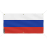 Drapeau de la russie 6 oeillets en plusieurs tailles (m) - pixelforma