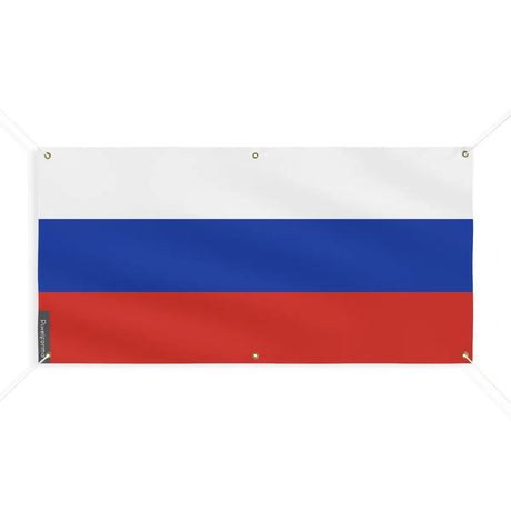 Drapeau de la russie 6 oeillets en plusieurs tailles (m) - pixelforma