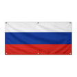 Drapeau russie polyester résistant avec six œillets