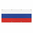 Drapeau russie polyester résistant avec œillets robustes