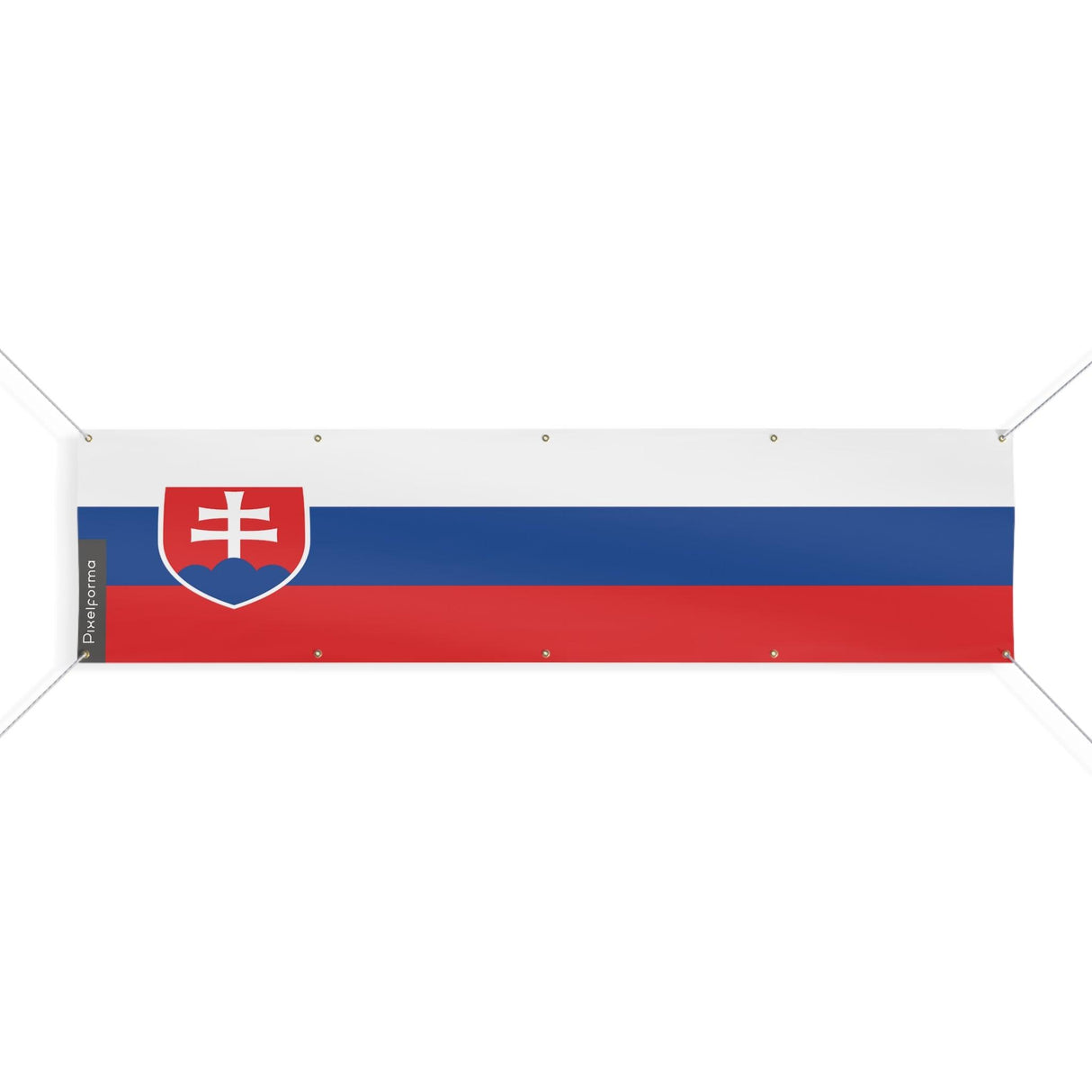 Drapeau de la Slovaquie 10 Oeillets en Plusieurs Tailles (XL)