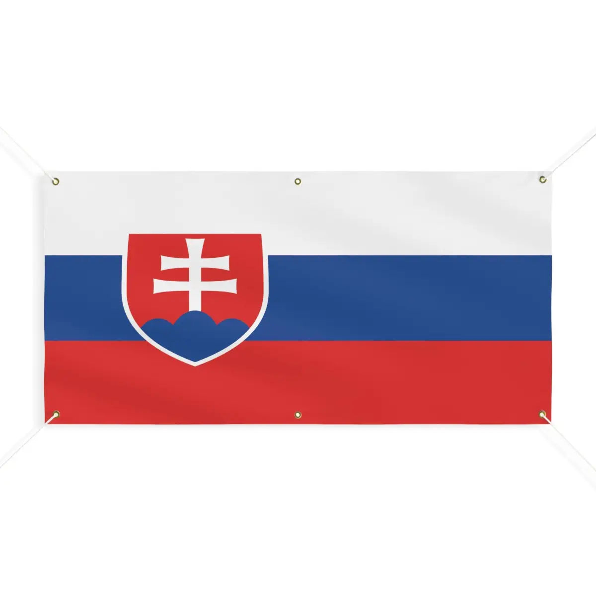 Drapeau de la Slovaquie 6 Oeillets en Plusieurs Tailles (M) - Pixelforma 