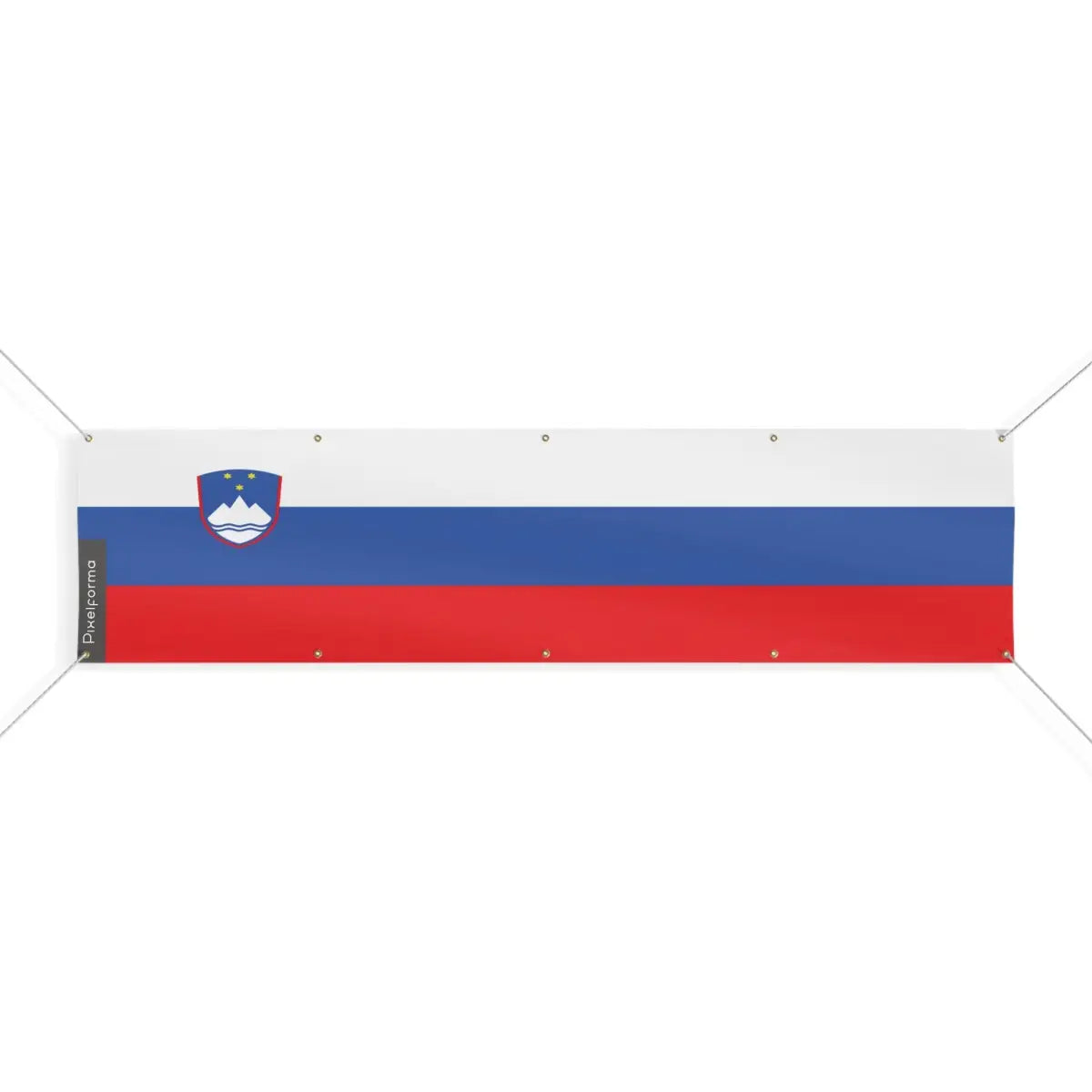 Drapeau de la Slovénie 10 Oeillets en Plusieurs Tailles (XL) - Pixelforma 