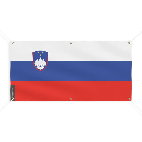 Drapeau de la slovénie 6 oeillets en plusieurs tailles (m) - pixelforma