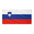 Drapeau slovénie polyester résistant aux intempéries