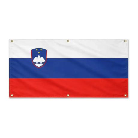 Drapeau slovénie polyester résistant aux intempéries