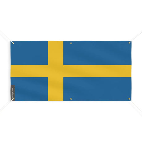 Drapeau de la suède 6 oeillets en plusieurs tailles (m) - pixelforma