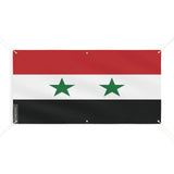 Drapeau de la syrie 6 oeillets en plusieurs tailles (m) - pixelforma