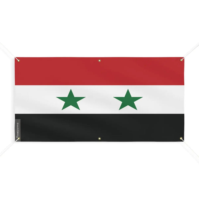 Drapeau de la syrie 6 oeillets en plusieurs tailles (m) - pixelforma