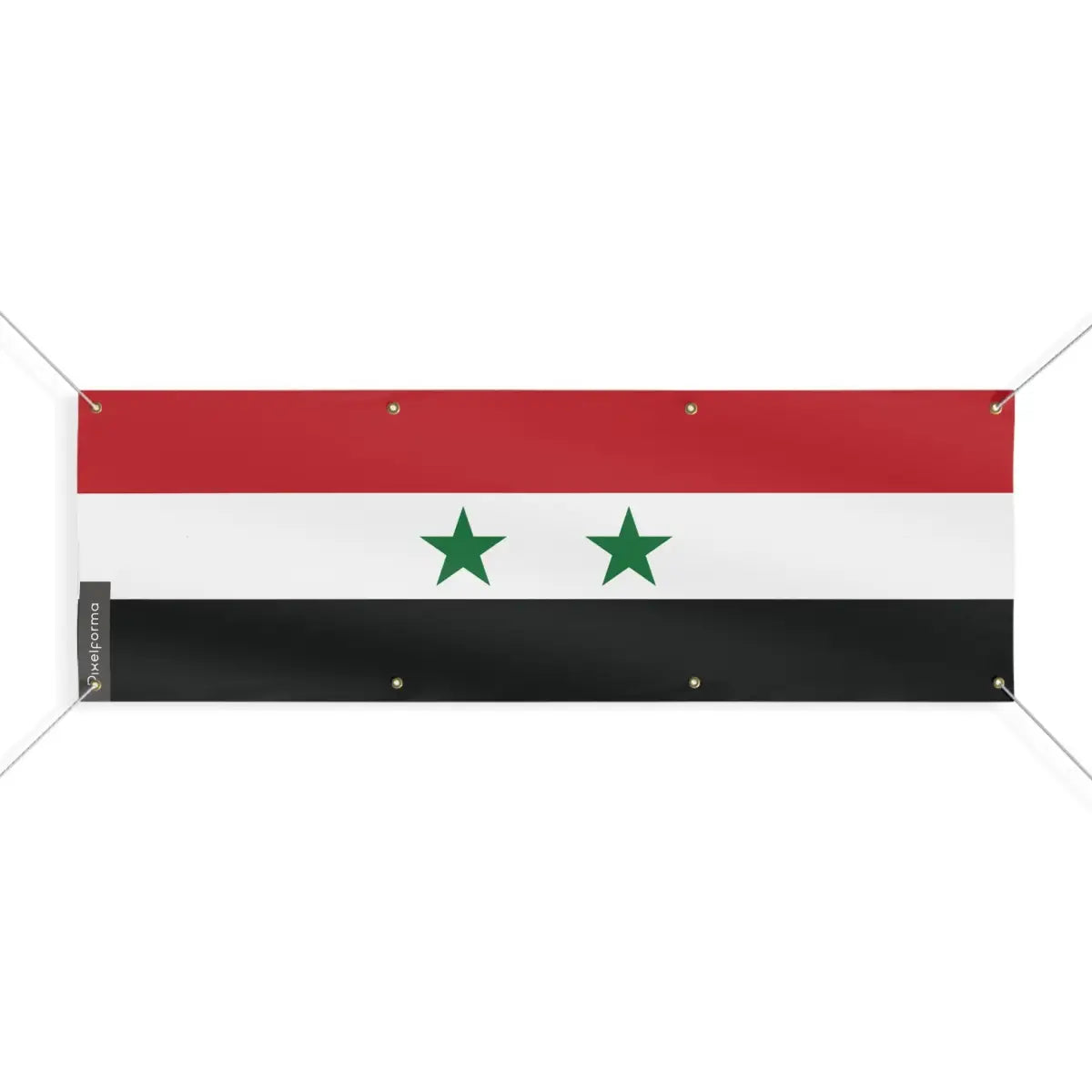 Drapeau de la Syrie 8 Oeillets en Plusieurs Tailles (L) - Pixelforma 