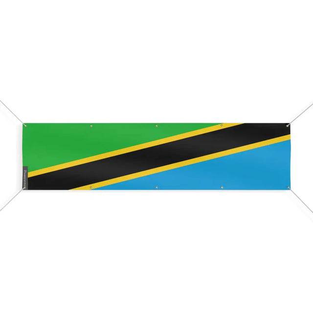 Drapeau de la Tanzanie 10 Oeillets en Plusieurs Tailles (XL) - Pixelforma 