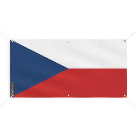 Drapeau de la tchéquie 6 oeillets en plusieurs tailles (m) - pixelforma