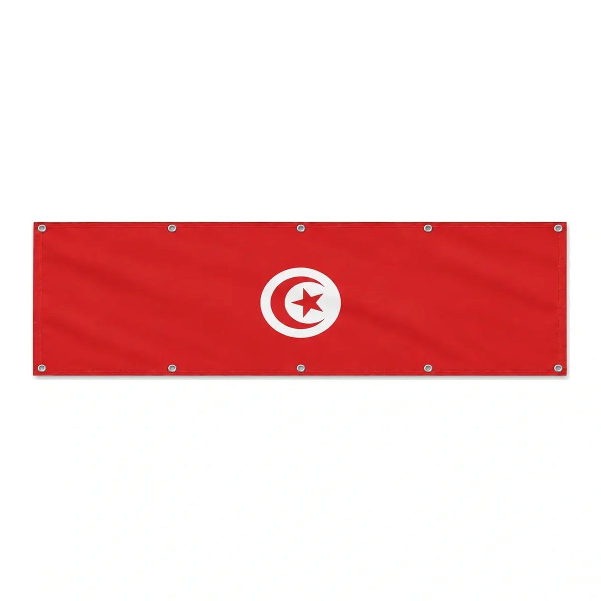 Drapeau de la Tunisie grand format XL en polyester avec dix œillets