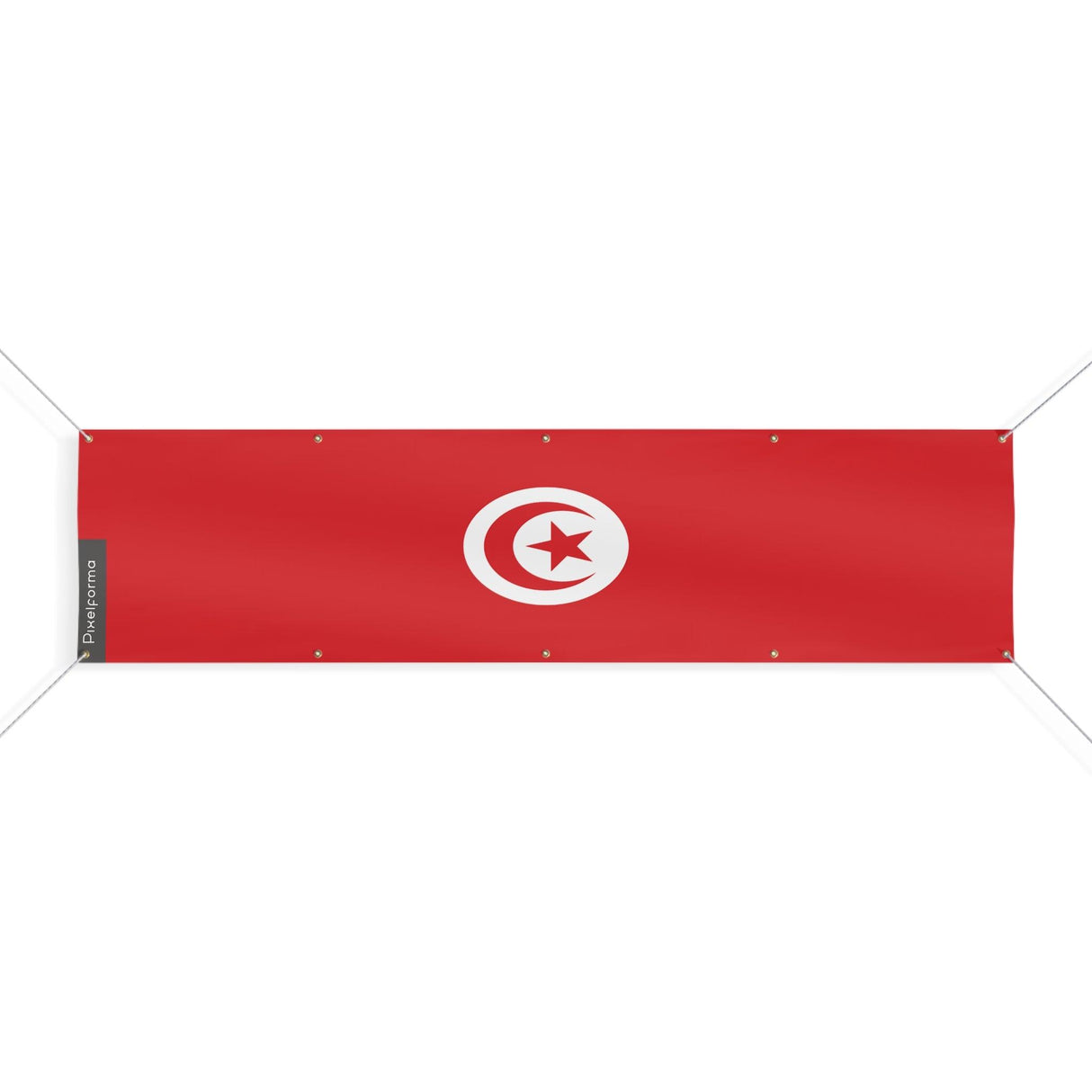 Drapeau de la Tunisie 10 Oeillets en plusieurs tailles - Pixelforma