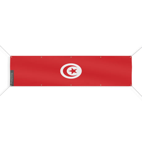 Drapeau de la Tunisie 10 Oeillets en plusieurs tailles - Pixelforma