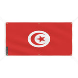 Drapeau de la tunisie 6 oeillets en plusieurs tailles (m) - pixelforma