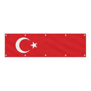 Drapeau de la Turquie grand format XL en polyester avec dix œillets