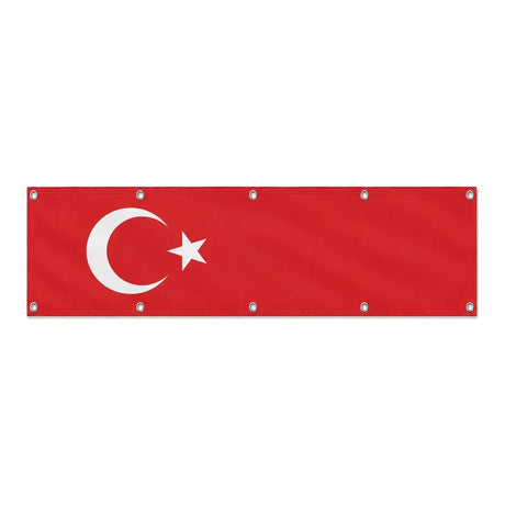 Drapeau de la Turquie grand format XL en polyester avec dix œillets