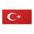 Drapeau turquie polyester résistant avec œillets robustes