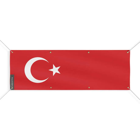 Drapeau de la turquie 8 oeillets en plusieurs tailles (l) - pixelforma