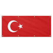 Drapeau turquie polyester résistant œillets usage extérieur