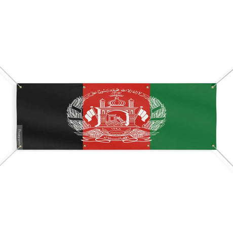 Drapeau de l'Afghanistan 8 Oeillets en Plusieurs Tailles (L) - Pixelforma 