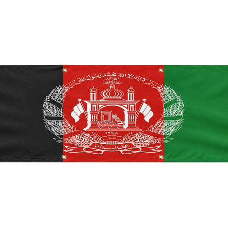 Drapeau afghanistan polyester résistant 8 œillets usage extérieur