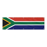 Drapeau de l'Afrique du Sud grand format XL en polyester avec dix œillets