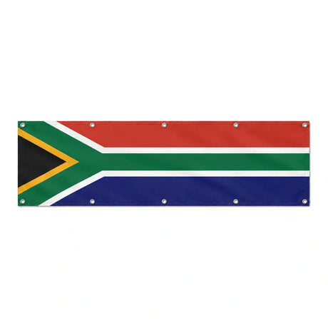 Drapeau de l'Afrique du Sud grand format XL en polyester avec dix œillets