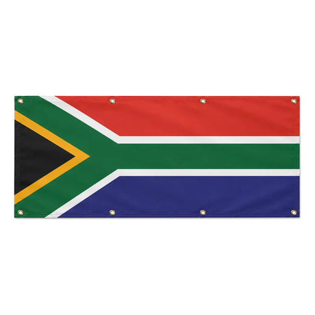 Drapeau afrique du sud polyester résistant avec œillets