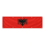 Drapeau de l'Albanie grand format XL en polyester avec dix œillets