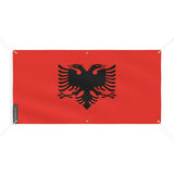 Drapeau de l’albanie 6 oeillets en plusieurs tailles (m) - pixelforma