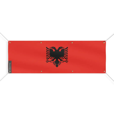 Drapeau de l'Albanie 8 Oeillets en Plusieurs Tailles (L) - Pixelforma 