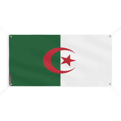 Drapeau de l'Algérie 6 Oeillets en Plusieurs Tailles (M) - Pixelforma 