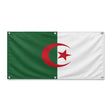 Drapeau algérie en polyester résistant avec œillets
