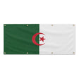 Drapeau algérie polyester résistant avec œillets solides
