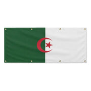 Drapeau algérie polyester résistant avec œillets solides