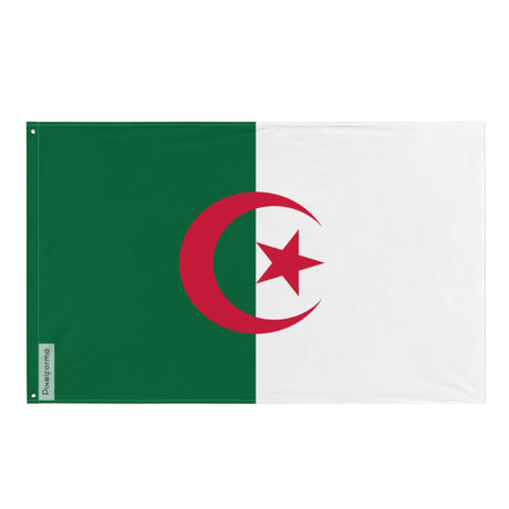 Algeria Flag in Multiple Sizes 100% Polyester Print with Double Hem - Pixelforma