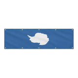 Drapeau de l'Antarctique grand format XL en polyester avec dix œillets
