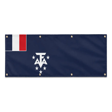 Drapeau antarctique française polyester résistant intempéries