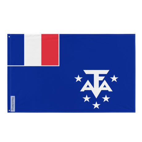French Antarctic Flag in Multiple Sizes 100% Polyester Print with Double Hem - Pixelforma