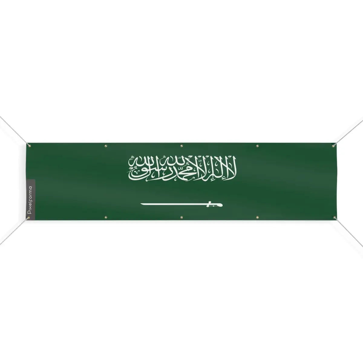 Drapeau de l'Arabie saoudite 10 Oeillets en Plusieurs Tailles (XL) - Pixelforma 