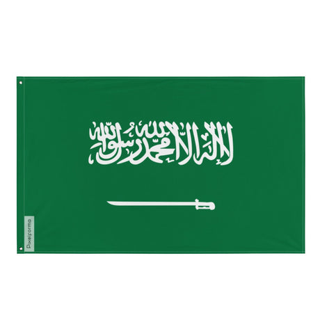 Saudi Arabia Flag in Multiple Sizes 100% Polyester Print with Double Hem - Pixelforma