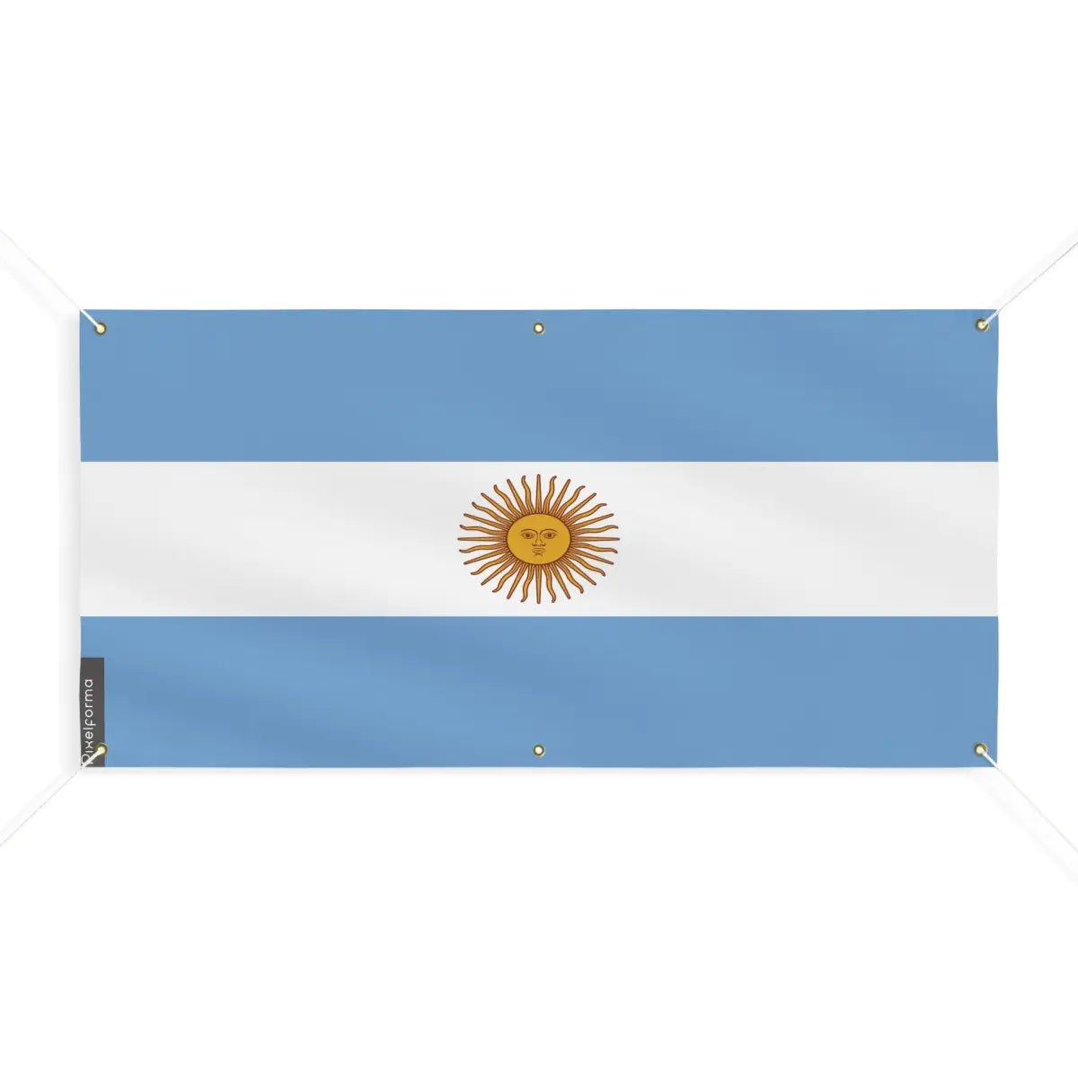 Drapeau de l’argentine 6 oeillets en plusieurs tailles (m) - pixelforma