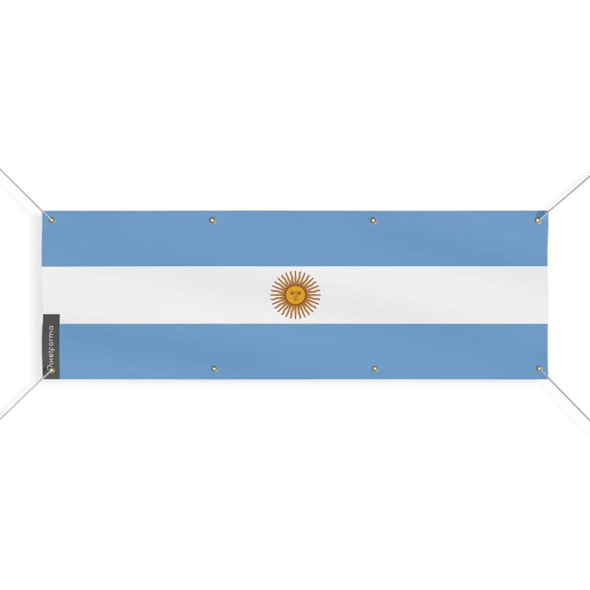 Drapeau de l’argentine 8 oeillets en plusieurs tailles (l) - pixelforma