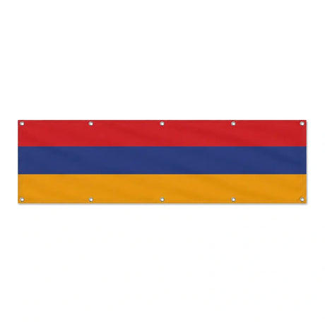 Drapeau de l'Arménie grand format XL en polyester avec dix œillets