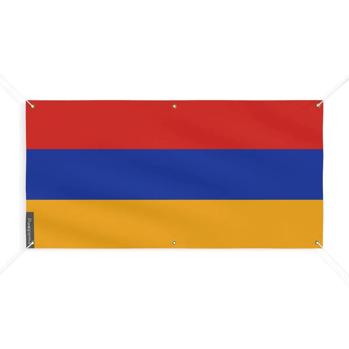Drapeau de l’arménie 6 oeillets en plusieurs tailles (m) - pixelforma